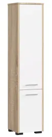regal-lazienkowy-5-polek-dab-sonoma-bialy-140-cm