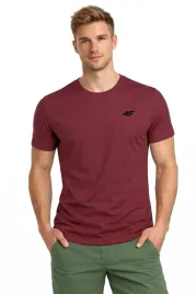 meska-koszulka-4f-t-shirt-bawelniany-tshm3986-bordowy-60s-m