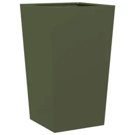 ogrodowa-donica-stalowa-45x45x75-cm-oliwkowa-zielen