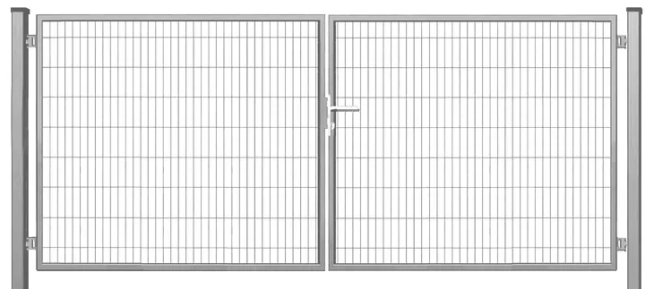 BRAMA ogrodzeniowa SX 656 PRO - ogrodowa - 5,00 x 1,70 m - kolor SZARY