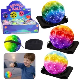 pilka-do-odbijania-na-gumce-sensoryczna-z-wglebieniami-kolorowa-6-cm