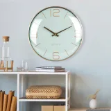 zegar-scienny-zloty-mietowy-30-cm-stan-nowy