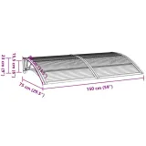 daszek-nad-drzwi-frontowe-150x75-cm-szary-efficientpanel-stan-nowy-dlugosc-50-cm