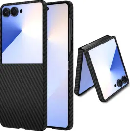 x-level-etui-carbonowe-do-samsung-galaxy-z-flip-7-czarny-karbon