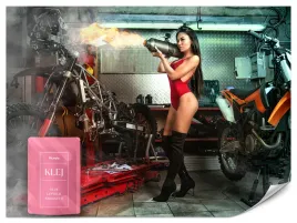 fototapeta-scienna-kobieta-motocykle-abstrakcja-motory-garaz-3d-500x350