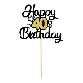 topper-na-tort-brokatowy-happy-birthday-40-urodziny-czarny