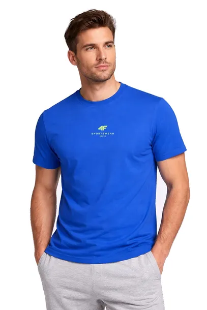 Męska koszulka 4F T-shirt TSHM3987 niebieski 36S XXL
