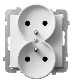 ospel-sonata-gniazdo-podwojne-z-u-z-biale-gp-2rrz-m-00