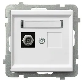 ospel-sonata-gniazdo-antenowe-typu-f-pojedyncze-biale-gpa-1rf-m-00