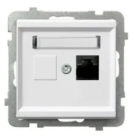 ospel-sonata-gniazdo-komputerowe-pojedyncze-kat-5e-mmc-biale-gpk-1r-k-m-00