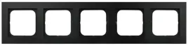 ospel-sonata-ramka-pieciokrotna-czarny-mat-tworzywo-poliweglan-r-5r-33