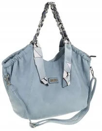 torebka-damska-worek-shopper-a4-pojemna-na-ramie-z-lancuszkiem-ch2213-niebi