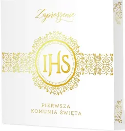zaproszenia-komunijne-biale-ihs-zlote-komunia-pierwsza-komunia-1-sztuka