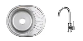 zlewozmywak-jednokomorowy-stalowy-dekor-bateria-kuchenna-chrom