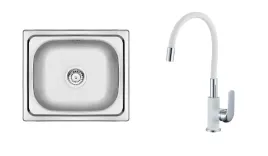 zlewozmywak-jednokomorowy-stalowy-bateria-kuchenna-elastyczna-wylewka-biala