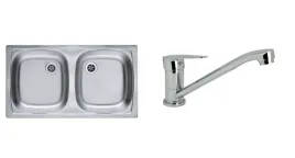 zlewozmywak-stalowy-dwukomorowy-bateria-kuchenna-zlewomzywakowa-alfa