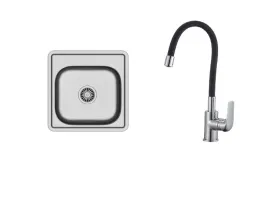 zlewozmywak-stalowy-dekor-bateria-kuchenna-elastyczna-wylewka-czarna