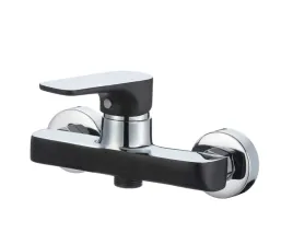 bateria-czarna-chrom-natryskowa-scienna-prysznic