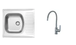 zlewozmywak-jednokomorowy-dekor-bateria-kuchenna-elastyczna-wylewka-szara