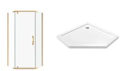 kabina-pieciokatna-zlota-prysznicowa-80-zloty-profil-brodzik-pieciokatny