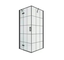 kabina-prysznicowa-renoma-90-czarna-kratka-lewa
