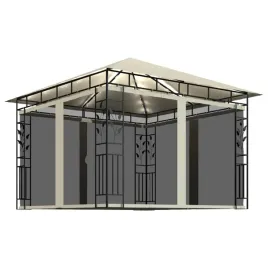 altana-ogrodowa-3x3m-kremowa-z-lampkami-led