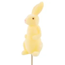 zolty-flokowany-zajaczek-wielkanocny-na-piku-krolik-ozdoba-topper-1-szt