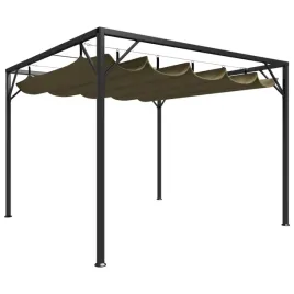 altana-zadaszona-3x3m-kolor-taupe-metalowy-dach-uv-wodoodporny