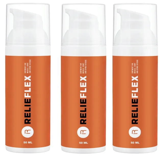RelieFlex Silna maść na regenerację mięśni, stawów i kości 50 ml x3 ZESTAW
