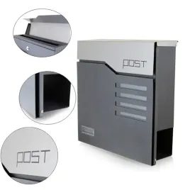 skrzynka-pocztowa-na-listy-z-napisem-post-i-gazetnikiem-nowoczesna