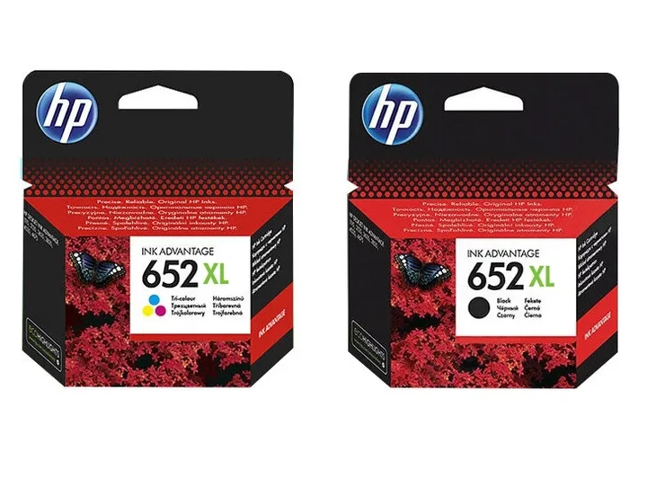Komplet tuszy do HP - 652xl, WERSJA XL, 652 xl, seria Ink Advantage (N)