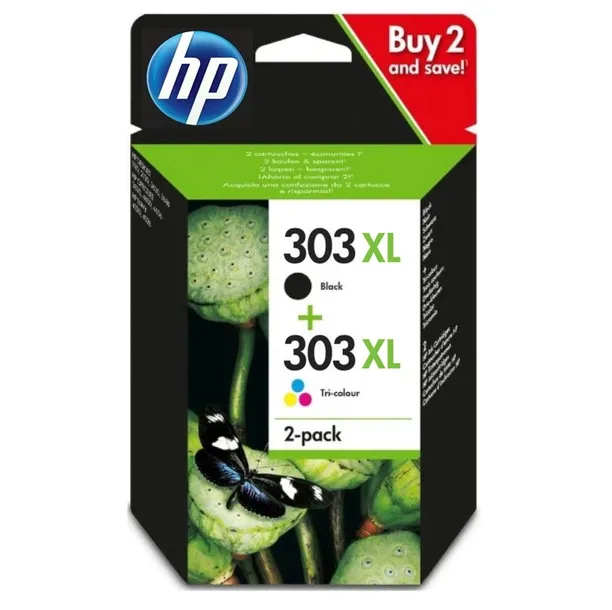 Komplet tuszy do HP - 303xl BK + CMY Envy Inspire 6200 7200 7220, 7220e (N)