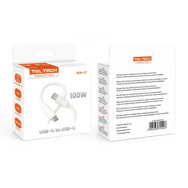 teltech-kabel-pd-e-maker-typ-c-typ-c-5a-100w-1m-bialy-tca-07-zlacza-usb-typ-c-usb-typ-c