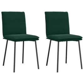 krzesla-stolowe-2-szt-ciemnozielone-obite-aksamitem