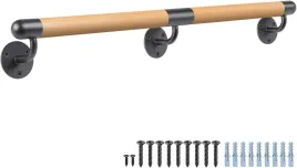 drewniana-porecz-schodowa-200-cm-bukowa-z-uchwytami