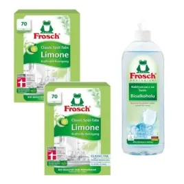 frosch-tabletki-do-zmywarek-classic-limonkowe-2x70szt-nablyszczacz-750ml
