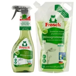 frosch-zestaw-srodek-do-kabin-prysznicowych-winogronowy-500ml-zapas-1l