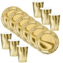 zestaw-papierowe-talerzyki-i-kubeczki-zlote-party-karnawal-studniowka