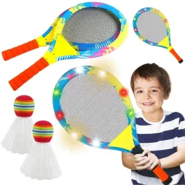 rakietki-paletki-do-badmintona-led-kolorowe-swiecace-zestaw-do-gry