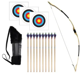 luk-drewniany-115cm-kolczan-10-strzal-tarcze-zestaw-luczniczy-brazowy