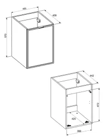 szafka-pod-blat-40cm-z-koszem-na-pranie