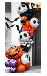 balony-na-halloween-dekoracja-dynia-czaszka-czarne-pomaranczowe-102-sztuki