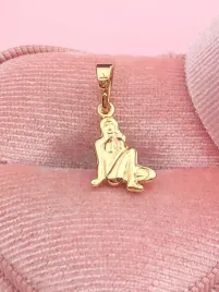 n1194-zlota-zawieszka-znak-zodiaku-panna-stal-chirurgiczna-18k
