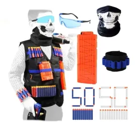 akcesoria-bojowe-do-nerf-kamizelka-taktyczna-100x-piankowe-strzalki-okulary