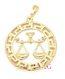 zawieszka-zloty-znak-zodiaku-stal-316l-waga