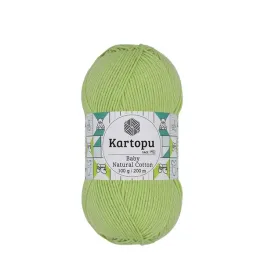 kartopu-baby-natural-cotton-389-groszkowy-100gr-200m-49percent-bawelna-51percent-akryl