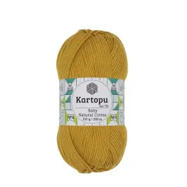 kartopu-baby-natural-cotton-310-musztardowy-100gr-200m-49percent-bawelna-51percent