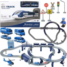 duza-kolejka-elektryczna-pociag-z-wagonikami-tor-na-auta-policja-92-el