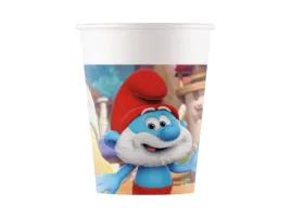 kubeczki-urodzinowe-smerfy-200-ml-8-szt