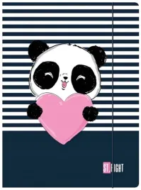 teczka-z-gumka-a4-stright-love-panda-300g